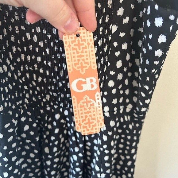 Gianni Bini Black Spotted Leopard Print Mini Dress Size Small - Picture 5 of 6